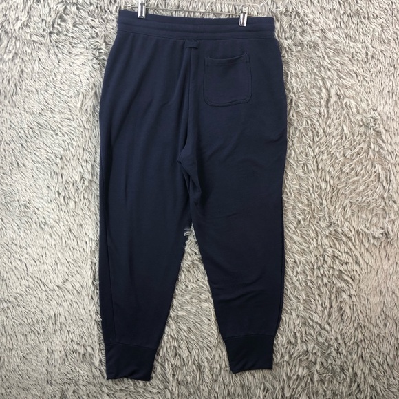 Fabletics Joggers Womens Size Medium Luxe Terry Drawstring Pocket Jogger Navy - Picture 6 of 13